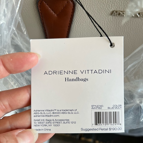 Adrienne Vittadini Tri-color Handbag - Picture 11 of 11
